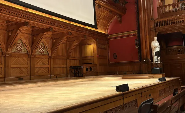 Stage of Sanders Theater