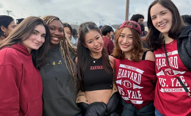Eliana and friends at Harvard-Yale Game 2025