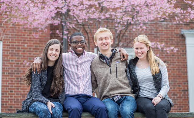 Photograph of author with other Harvard College Connection coordinators