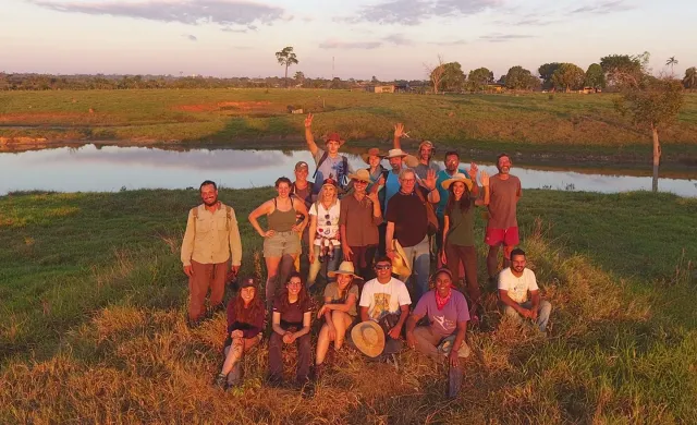 group of students studying abroad in Bazil 
