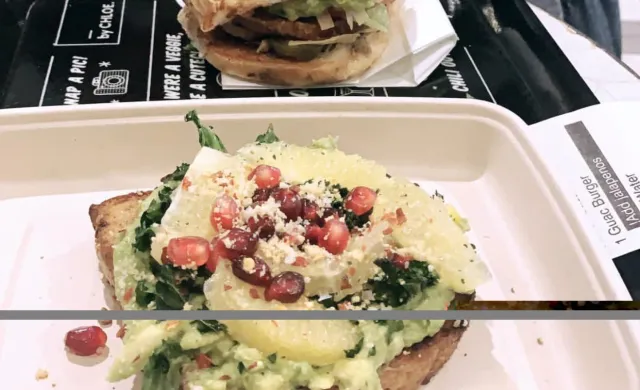 Avocado toast from By Chloe in Fenway