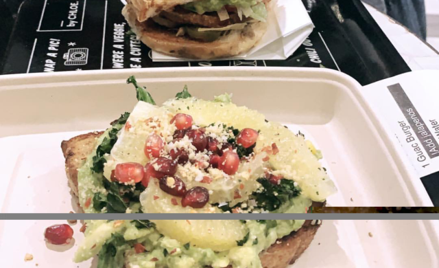 Avocado toast from By Chloe in Fenway