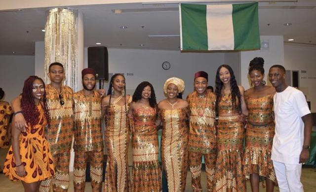 Students from Harvard's Nigerian Students Association Executive Board