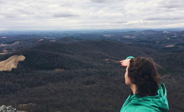 Photo: Me looking into distnace over mountains