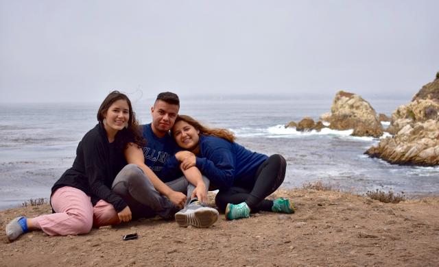 Student and her siblings in San Francisco