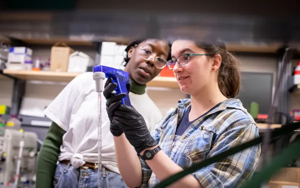 students in lab
