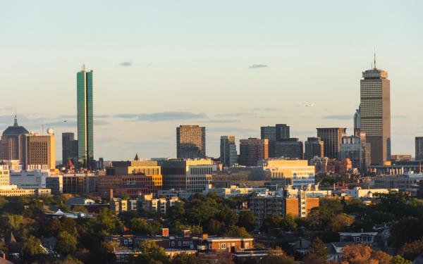 Boston city skyline
