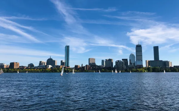 Boston skyline over Charles River