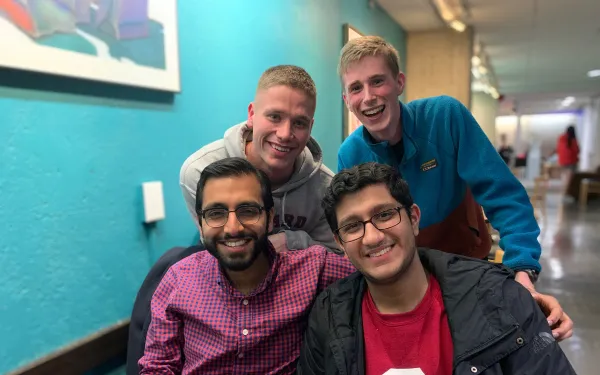 Group of students posing together