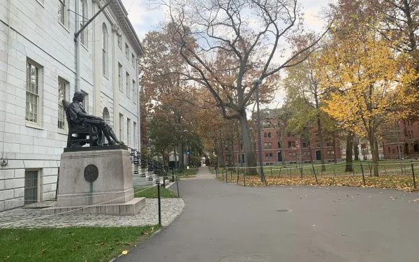 The John Harvard statue