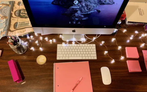 Author's desk at home