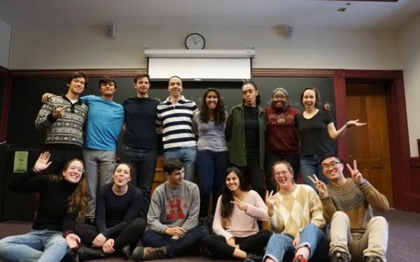A group of smiling students