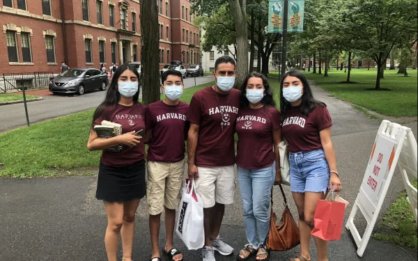 My family posing for a picture