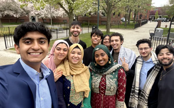 Samia and her friends celebrating Eid-al-Fitr.