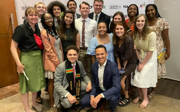 Picture of myself with my cohort of Amos C. Brown Fellows this summer