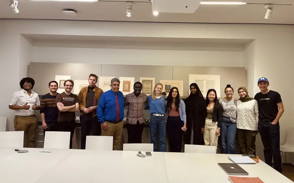 A photo of my classmates, Prof. Habib and I
