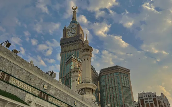 View of Clock Tower from the side of Masjid al-Haram