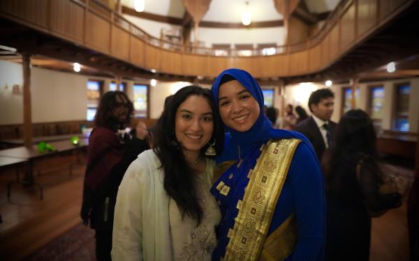 Samia Afrose and Hana Rehman at South Asian Convocation