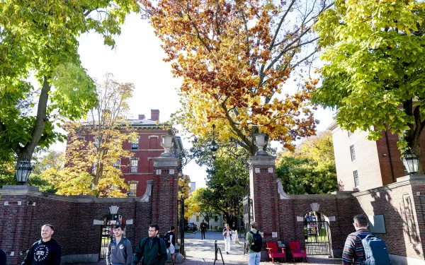 Fall Harvard Gate