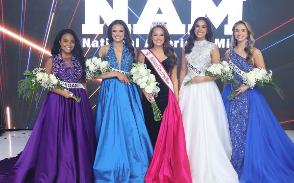 Standing in the Top 5 for the National American Miss Teen Title 