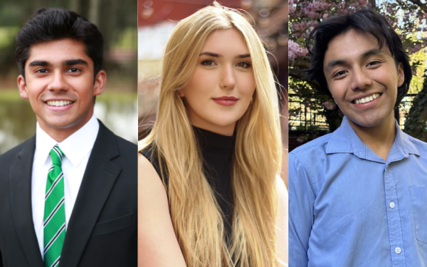 3 separate headshots side by side. From Left to Right: Jay, Alyson, Coby.