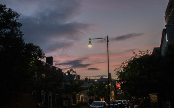 Sunset in Harvard Square