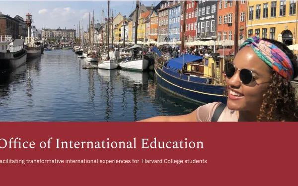 Screenshot of Harvard's Office of International Education