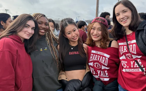 Eliana and friends at Harvard-Yale Game 2025