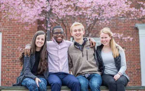 Photograph of author with other Harvard College Connection coordinators