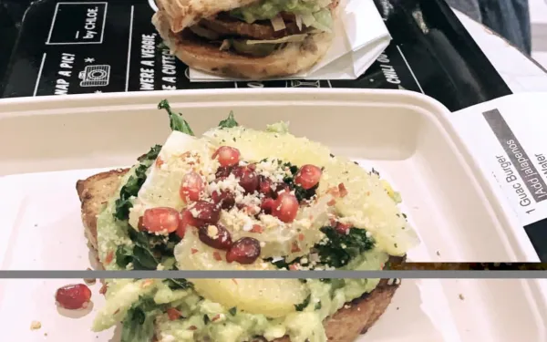 Avocado toast from By Chloe in Fenway