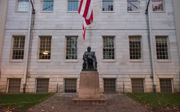 John Harvard statue
