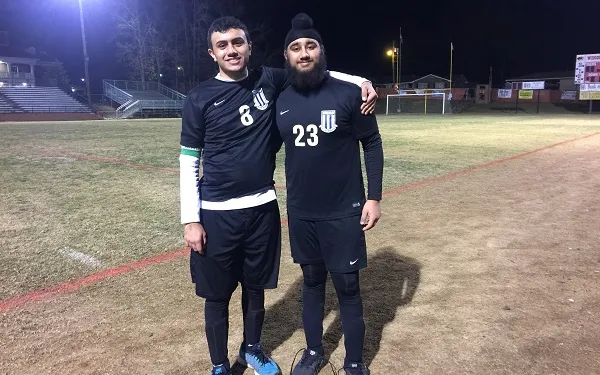 two soccer players
