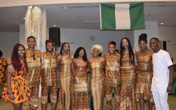 Students from Harvard's Nigerian Students Association Executive Board