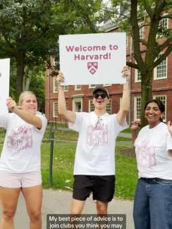 Image of @harvardcollege Welcome to Harvard 🥹❤️ #Harvard #HarvardCollege #WelcomeToHarvard #MoveIn  ♬ original sound - harvardcollege - Harvard College