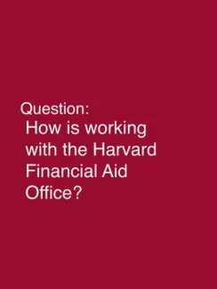 Image of @harvardadmissions accessible finaid officers are always ready to answer any questions! #financialaid #harvard #college  ♬ original sound - harvardadmissions - Harvard Admissions